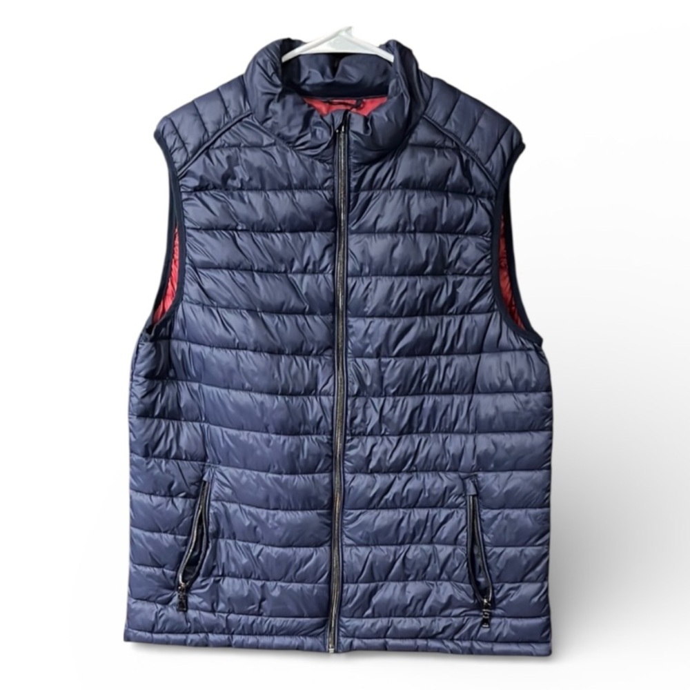 Men's XL Navy Puffer Vest JBE Jean Baptiste Ebrard